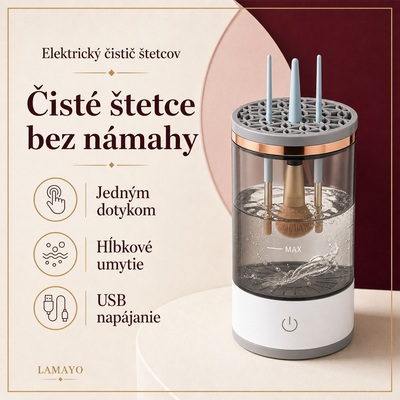Elektrický čistič kozmetických štetcov